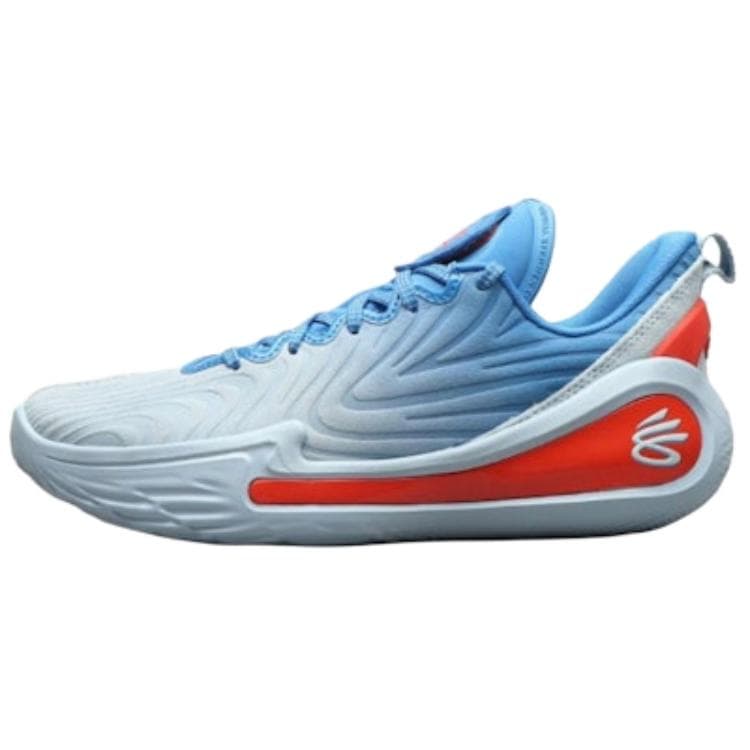 Кроссовки для баскетбола Under Armour Curry 12 противоскользящие устойчивые к истиранию низкие баскетбольные кроссовки унисекс синий желтый - изображение 1
