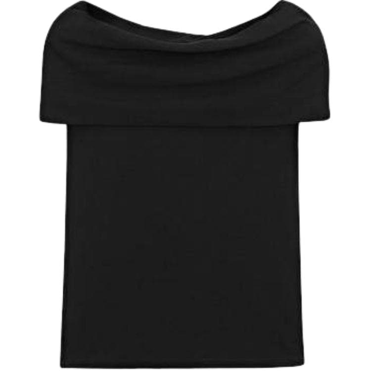 Футболка Massimo Dutti Черные Женские T-рубашки - изображение 1