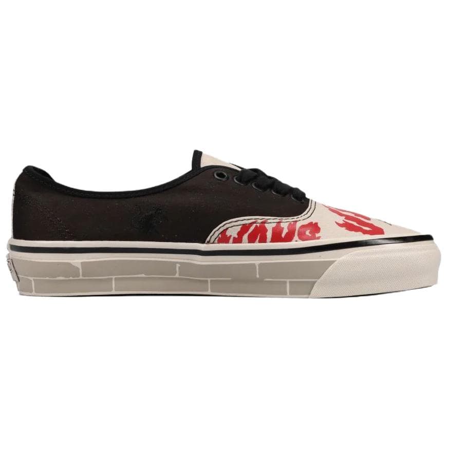 Кроссовки Vans Authentic 44 Скейтборд Обувь Унисекс Черный бежевый - изображение 2