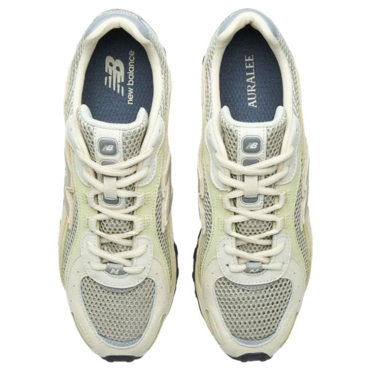 Кроссовки New Balance x AURALEE 204L Устойчивая к истиранию Низкая Повседневная Обувь Унисекс Бежевый Коричневый - изображение 4