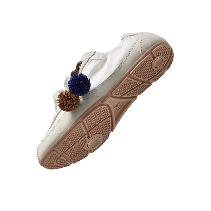 Кроссовки FILA FUSION FUFU Низкий Топ Повседневная Обувь Женская Белая Хлопковая Конфета Светло-Серый Желтый - изображение 6