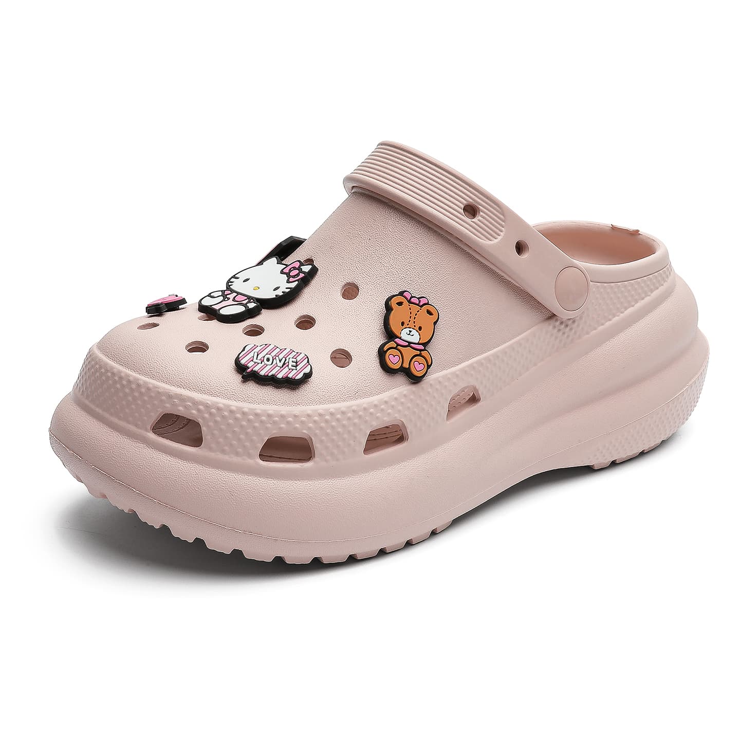 Сабо Sanrio DIY Мультяшные Брелоки для Обуви DIVERSE Веселье Классические Пушистые Обувь Садовые Сабо Резиновые Женские - изображение 2