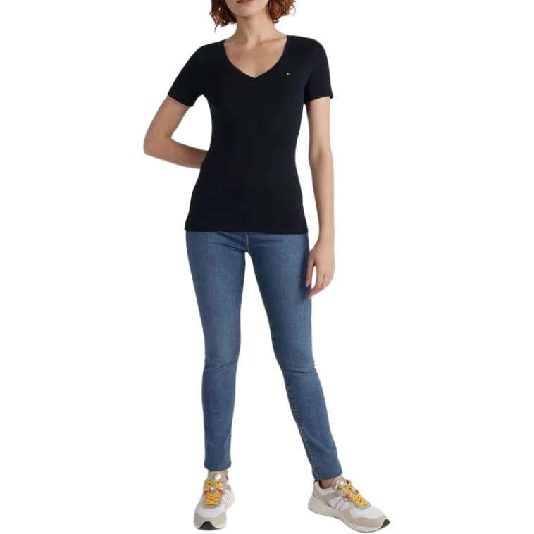 Футболка Tommy Hilfiger Favorite V-Neck T-Shirt LogoVT - изображение 3
