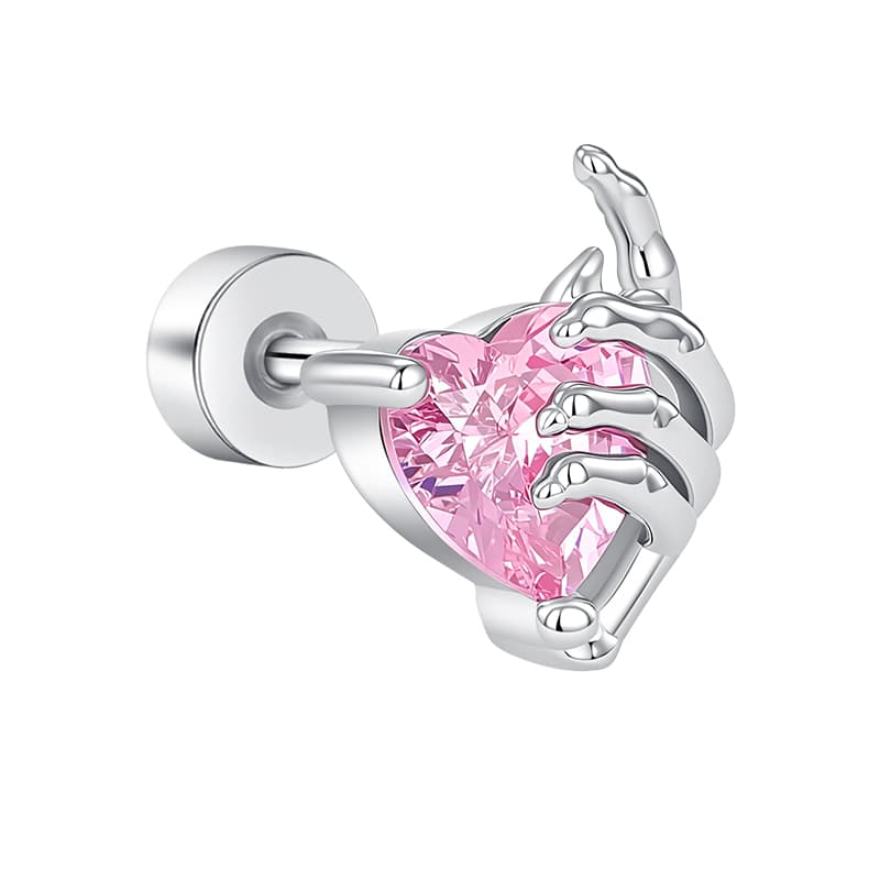 Серьги HMZ Синтетический кубический цирконий медный сплав стальные игольные серьги-гвоздики для женщин - изображение 1