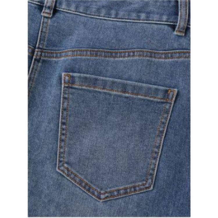GAP Синий Washed Женская Джинсовая Длинная Юбка - изображение 3