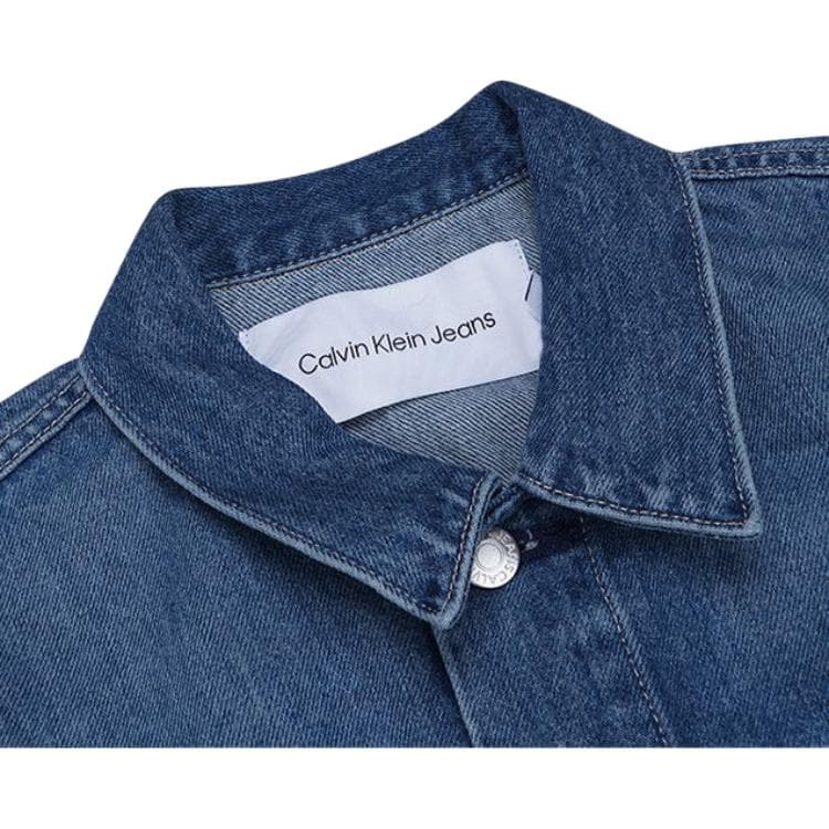 Джинсовая куртка CALVIN KLEIN Куртки и Пальто Мужские Синие - изображение 3