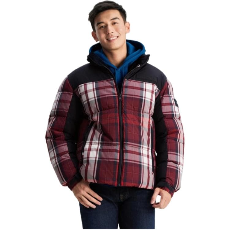 Куртка Tommy Hilfiger Куртка Мужская Темно-синяя Красная Белая Клетчатая - изображение 3