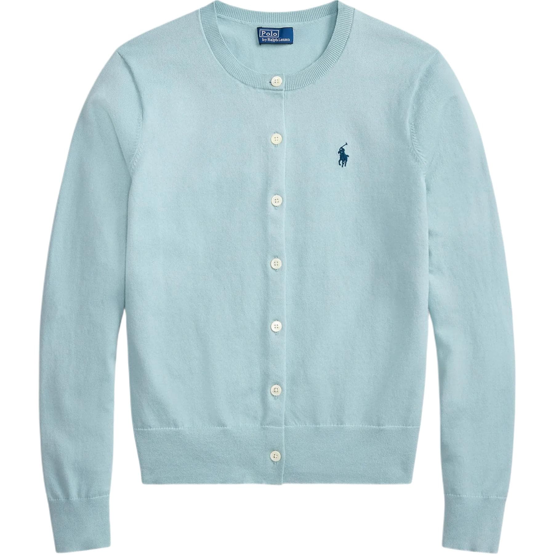 Кофта Polo Ralph Lauren Трикотаж Облегающий Женские Светло-синий - изображение 1