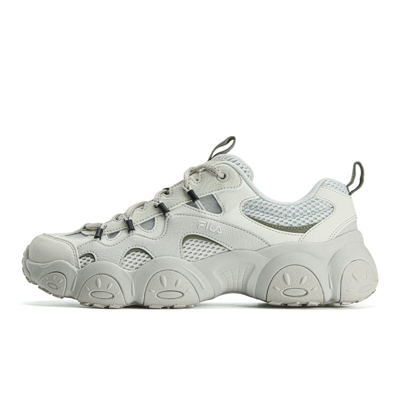 Кроссовки FILA FLUID 7 Противоскользящие Дышащие Легкие Увеличивающие Высоту Низкие массивные кроссовки Мужские Серый Белый - изображение 1