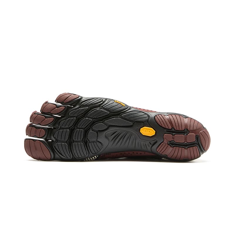 Кроссовки для спортзала Vibram V Run FIVE Fingers Обувь Низкий Верх Тренировочные Кроссовки Мужские Красный Коричневый Слоновая Кость - изображение 4