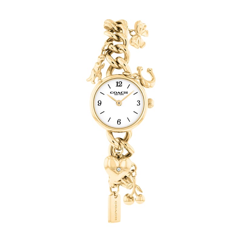 Механические часы COACH Кварцевый механизм Женские часы Iris 22,5мм*22,5мм*6,3мм Белый - изображение 1