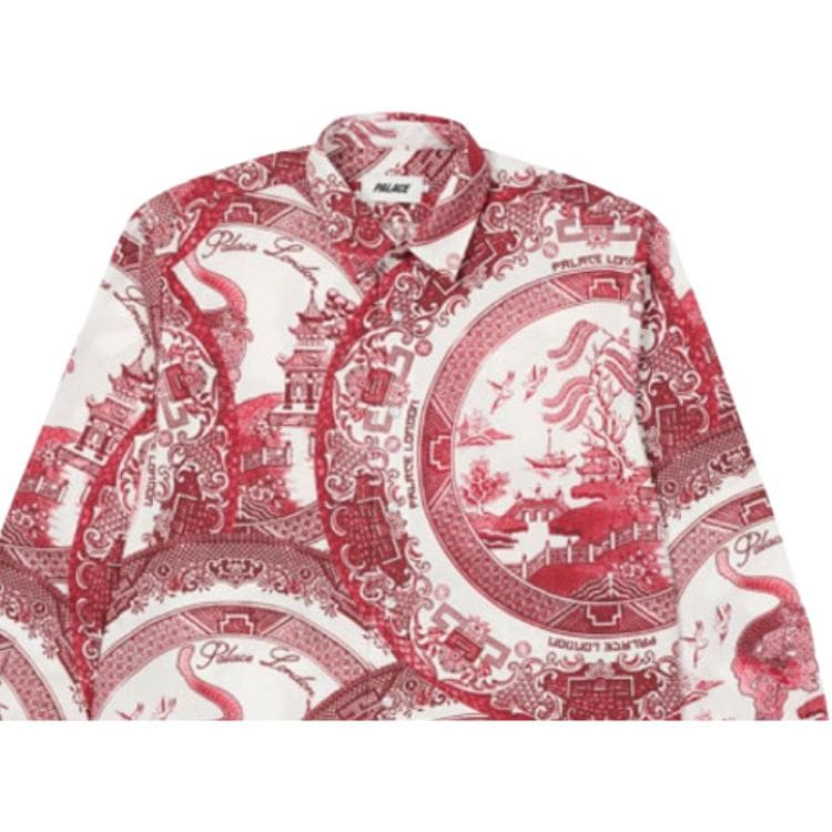 Рубашка PALACE SS22 China Plate Shirt Red - изображение 4