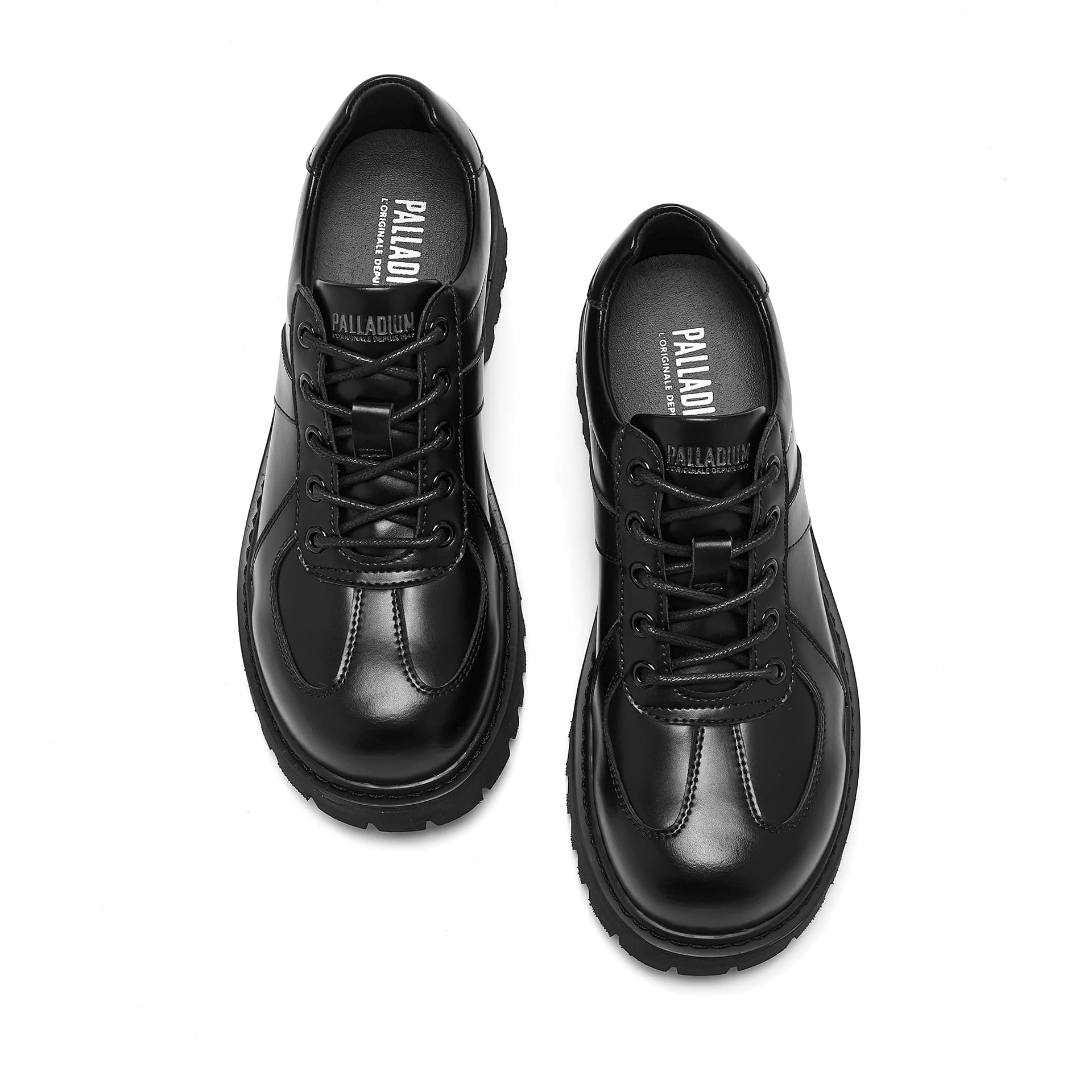 Palladium Летний винтажный элегантный дерби лоферы на платформе 5см противоскользящие износостойкие дышащие универсальные повседневные городские кожаные туфли унисекс - изображение 4