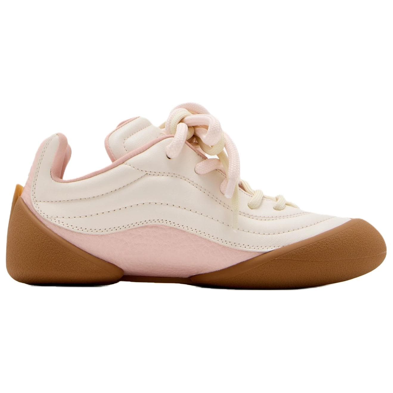 Кроссовки Alexander McQueen Flexion Sneaker Повседневная обувь Низкий Топ Бежевый Розовый Женский - изображение 2