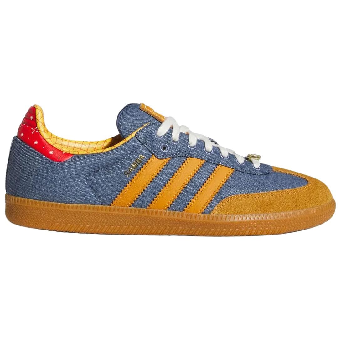 Кроссовки Adidas Originals x История игрушек Samba Low Топ Кеды немецкой армии (GAT) Унисекс Синий Желтый - изображение 2