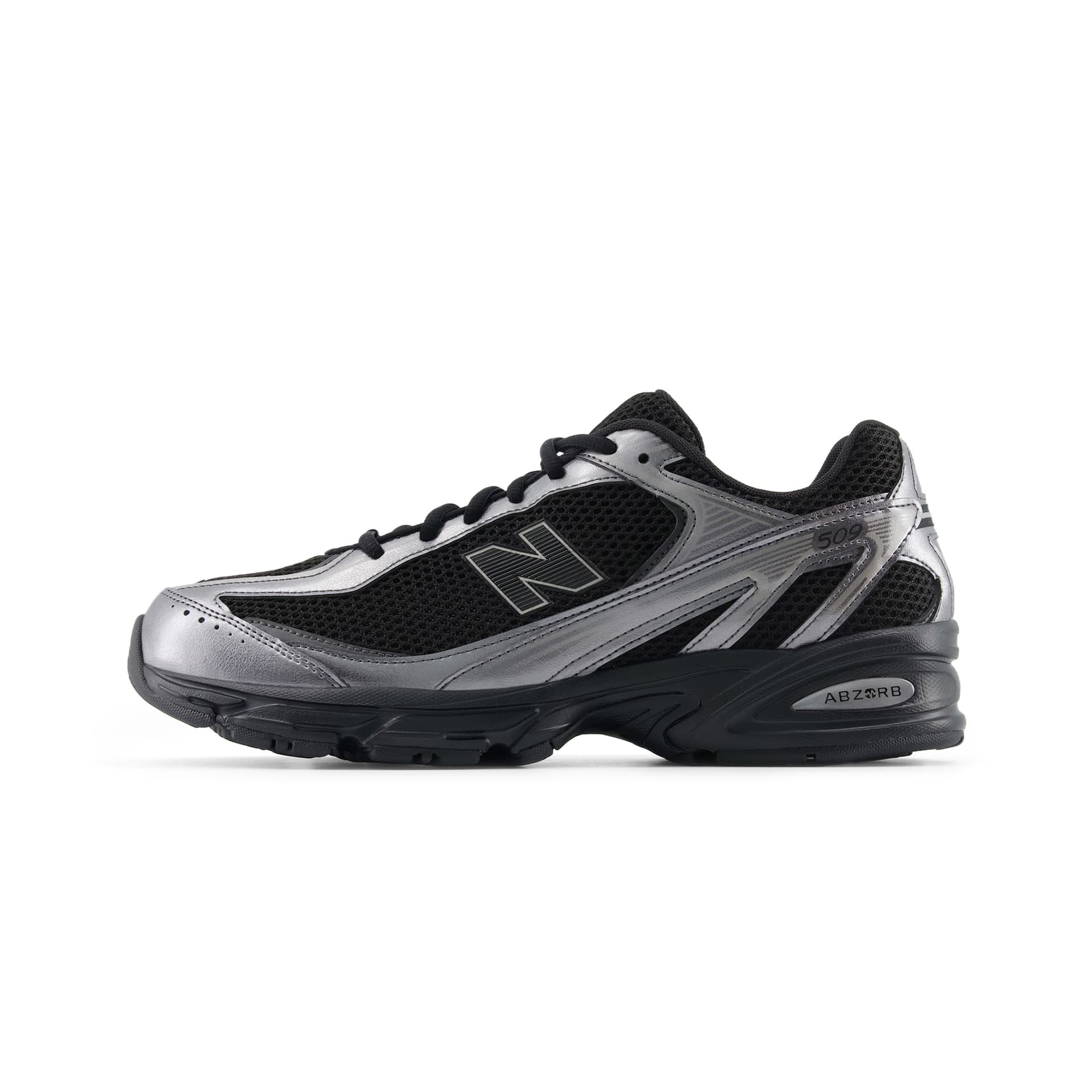 Кроссовки для бега New Balance NB 509 Беговые кроссовки MID Топ Черный Серебристый Унисекс - изображение 1