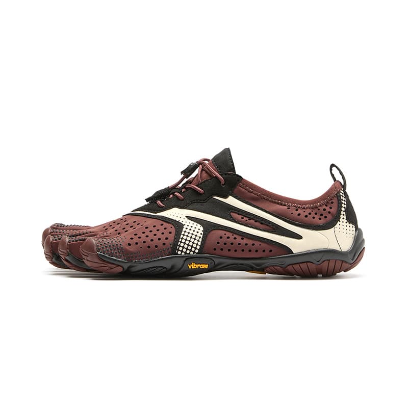 Кроссовки для спортзала Vibram V Run FIVE Fingers Обувь Низкий Верх Тренировочные Кроссовки Женские Красный Коричневый Слоновая Кость - изображение 1