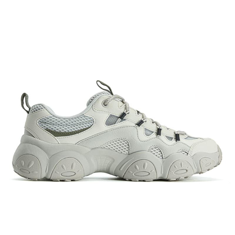 Кроссовки FILA FLUID 7 Противоскользящие Дышащие Легкие Увеличивающие Высоту Низкие массивные кроссовки Мужские Серый Белый - изображение 2