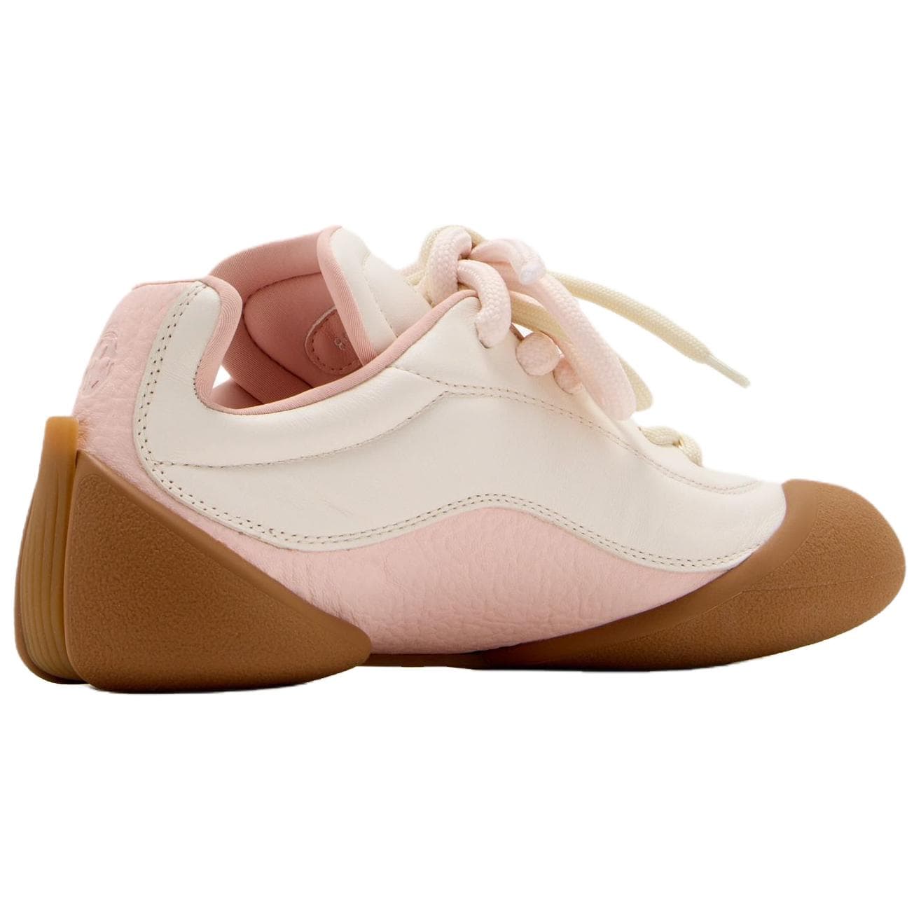Кроссовки Alexander McQueen Flexion Sneaker Повседневная обувь Низкий Топ Бежевый Розовый Женский - изображение 4