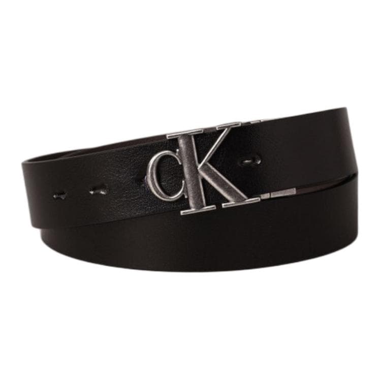Ремень CALVIN KLEIN Ремни из коровьей кожи Мужской Космос Черный Земля Коричневый Ширина 3,5 см - изображение 4