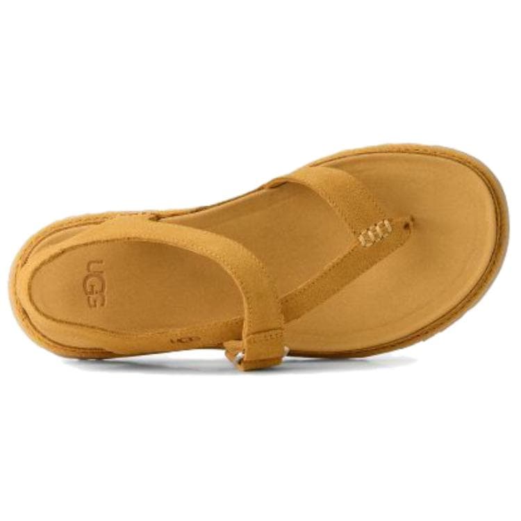 Шлёпанцы UGG One Шнуровка Сандалии Желто-коричневый Женские - изображение 2