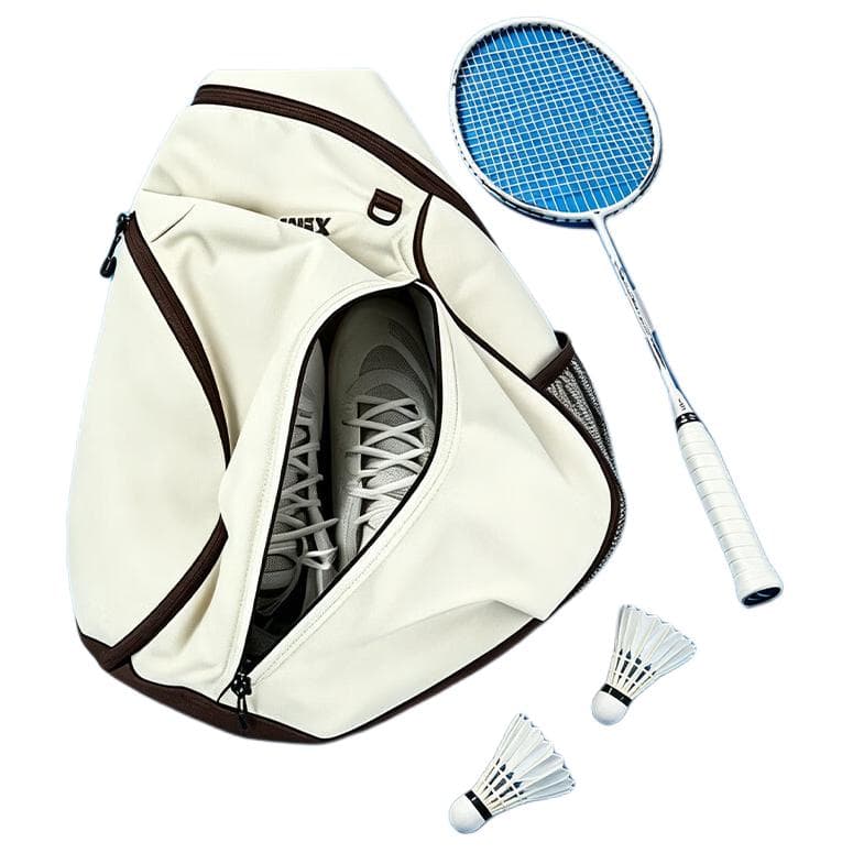 Спортивная сумка YONEX Ткань Падел Бадминтон Спортивная Сумка Унисекс Бежевая - изображение 2