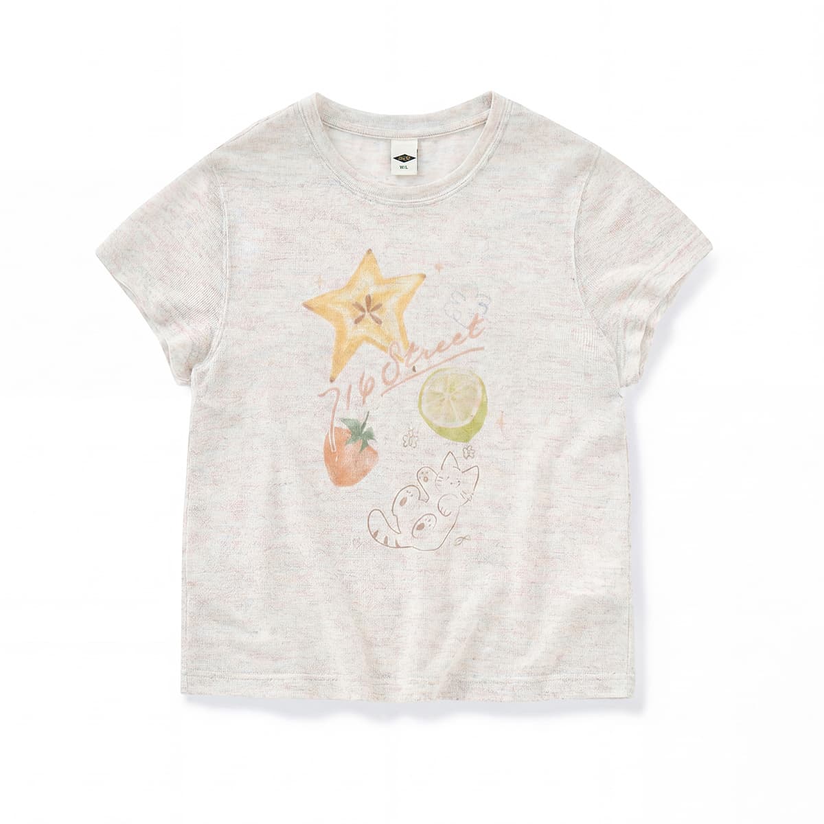 Футболка 714STREET Экрю Heather Женские T-рубашки - изображение 1