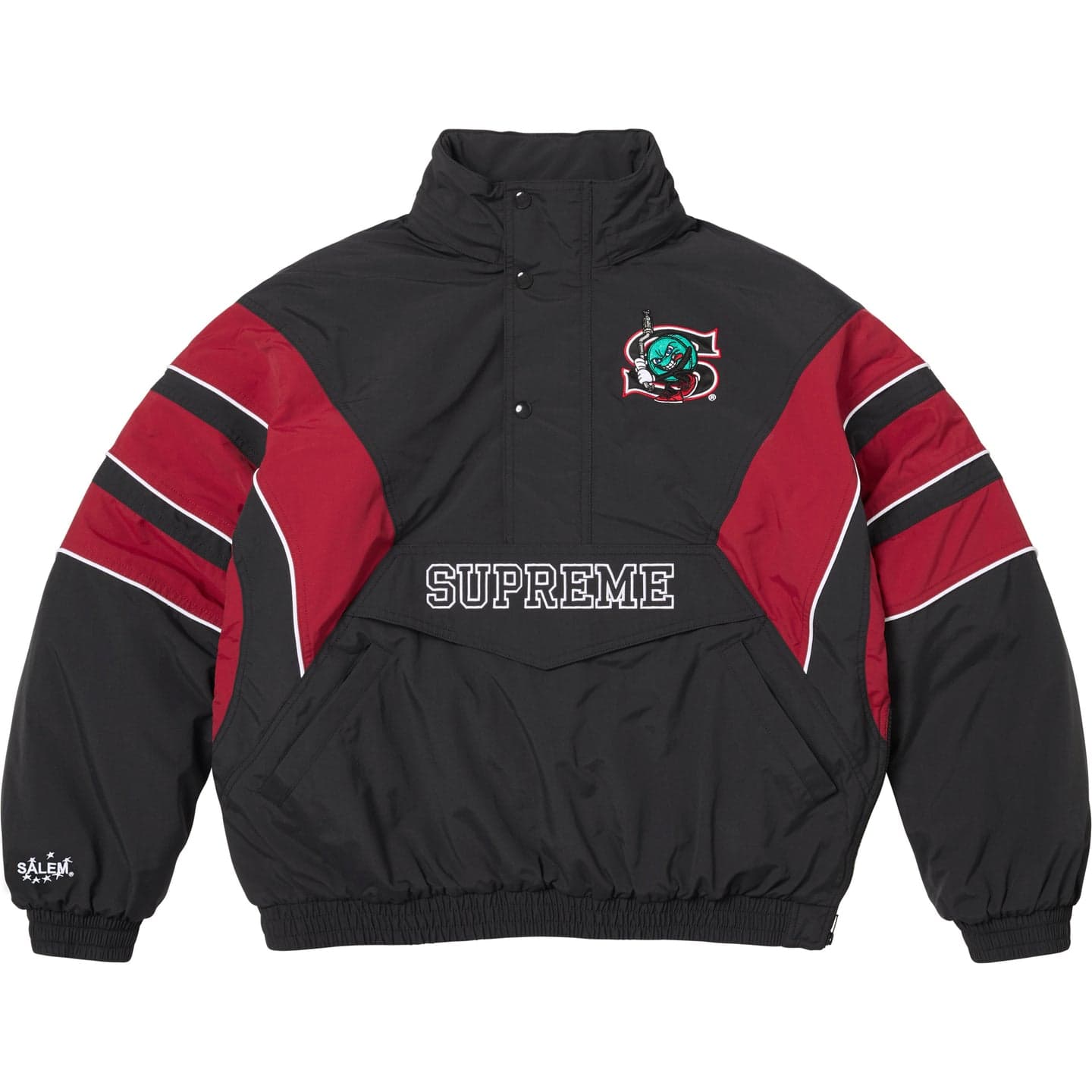 Куртка Supreme X Salem SS26 WEEK12 Полузастежка Stadium Куртка Куртки Пальто Унисекс - изображение 4