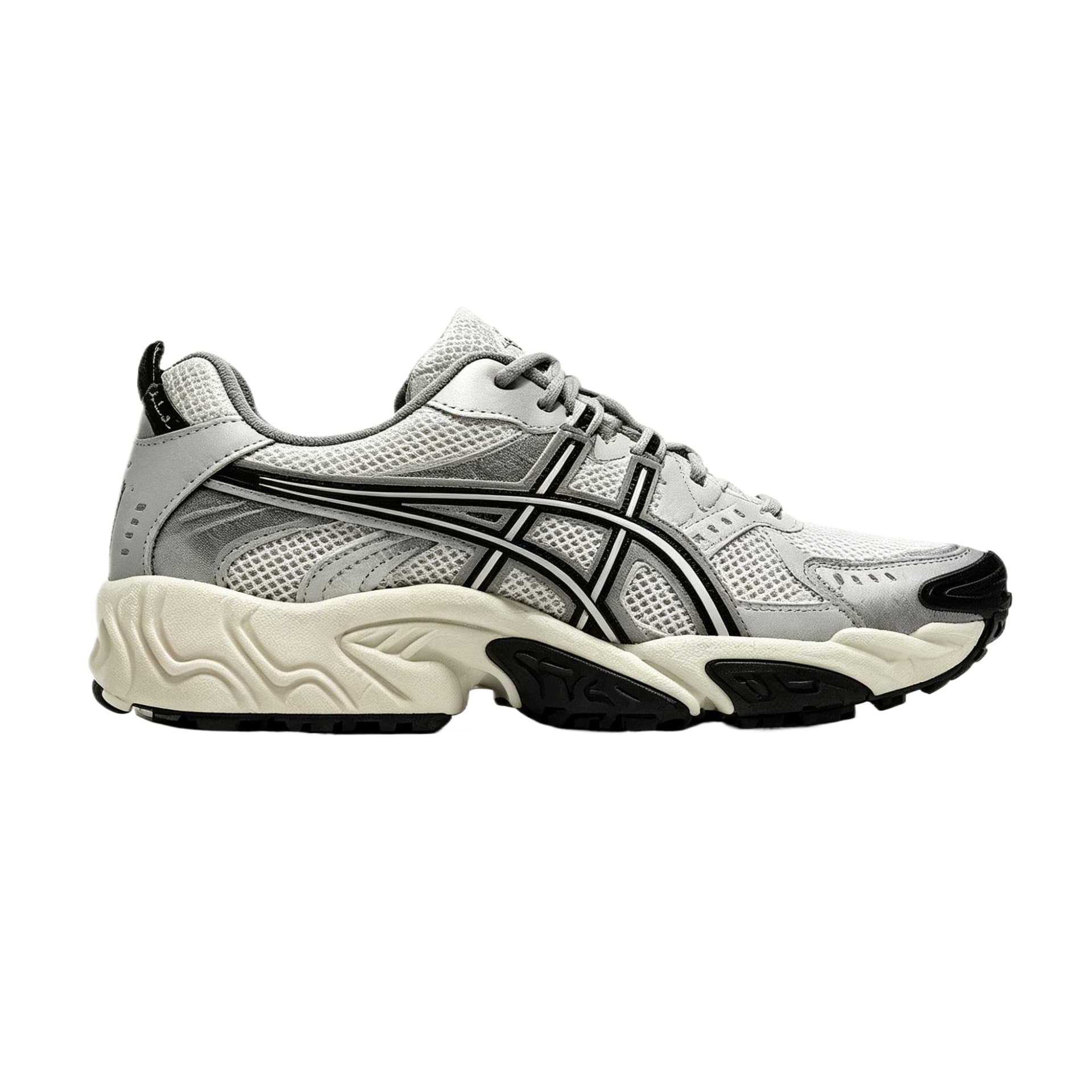 Кроссовки ASICS Gel Nandi Повседневная обувь Низкий топ Белый Черный Унисекс - изображение 2