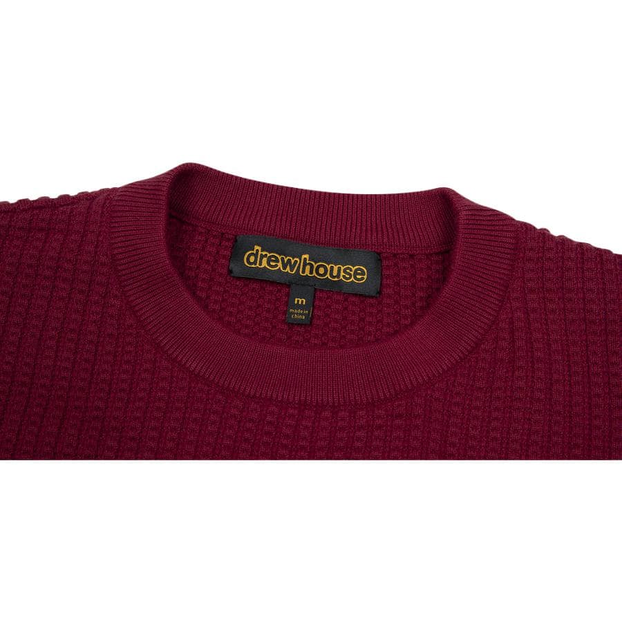 Кофта Drew House Sketch Mascot Waffle Sweater - изображение 3