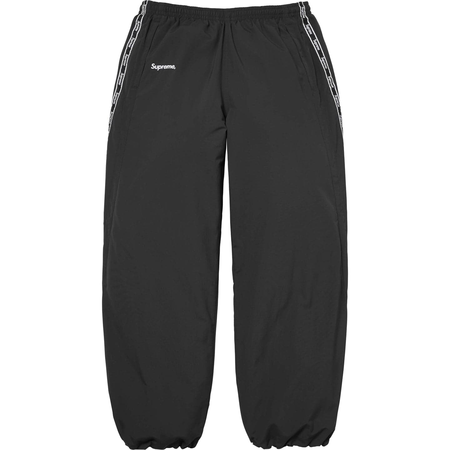 Штаны Supreme SS26 WEEK12 Логотип Тейпинг Дорожка Брюки Вязаные Тренировочные Брюки Унисекс - изображение 4