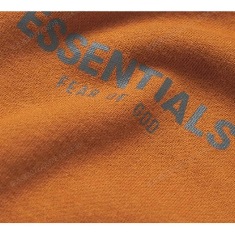 Штаны Fear of God Essentials SS22 Straight-Leg Logo-Print Cotton-Blend Jersey Sweatpants BrownVicunia - изображение 2