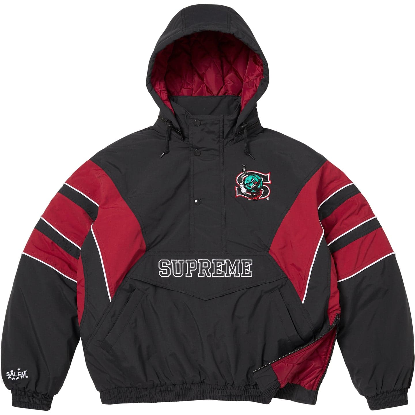 Куртка Supreme X Salem SS26 WEEK12 Полузастежка Stadium Куртка Куртки Пальто Унисекс - изображение 2