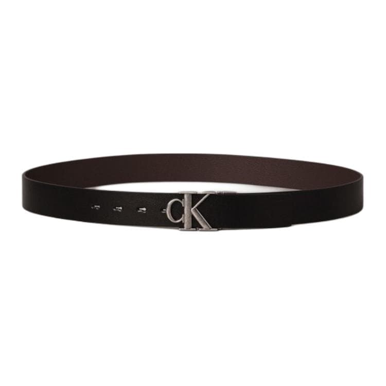 Ремень CALVIN KLEIN Ремни из коровьей кожи Мужской Космос Черный Земля Коричневый Ширина 3,5 см - изображение 2