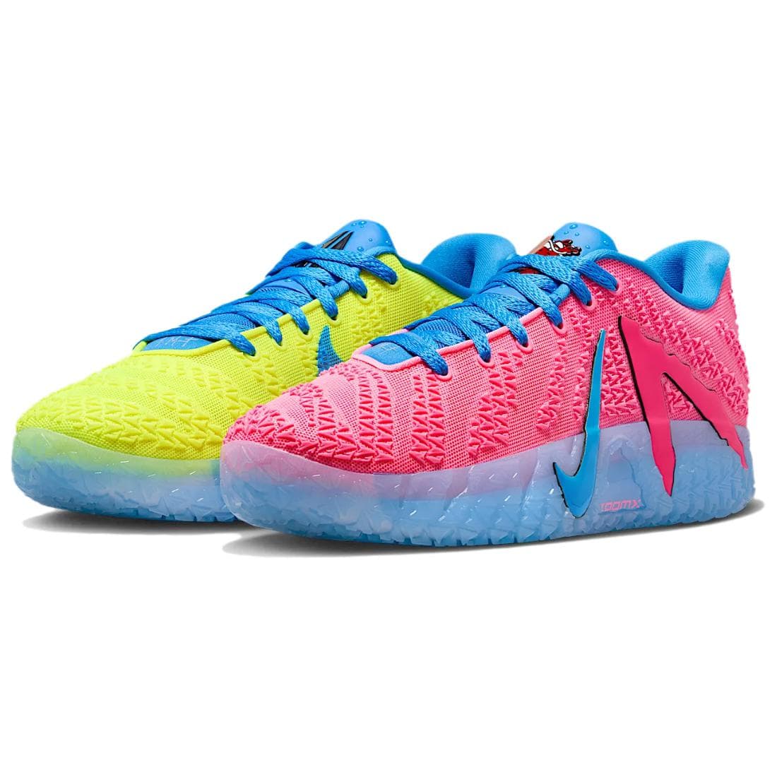 Кроссовки для баскетбола Nike X Kool Aid Ja 3 Поддержка Oтскок Сцепление Low Топ Баскетбольные кроссовки Мужской Розовый желтый - изображение 1