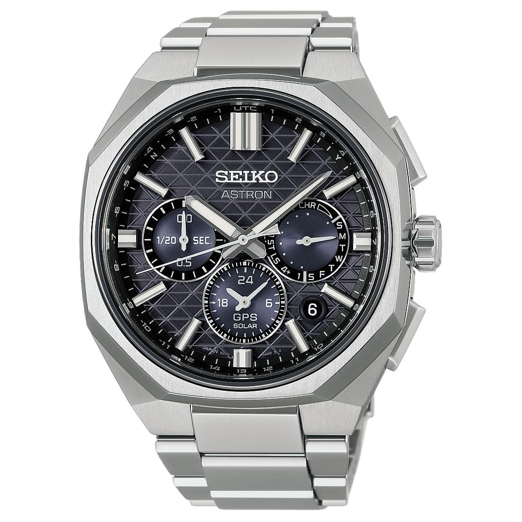 Часы SEIKO Солнечный Кварцевый Механизм Мужские Часы Astron Series 43,4 мм Черные - изображение 1