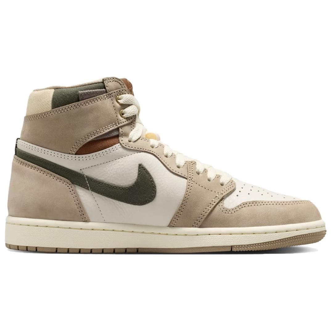 Ретро баскетбольные кроссовки Jordan Air Jordan 1 High Топ Ретро-баскетбольные кроссовки Женские Белый Коричневый - изображение 2