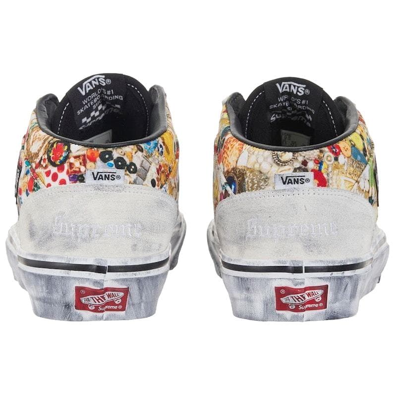 Кроссовки Vans X Supreme x Mike Kelley Half Cab Скейтборд Обувь Унисекс Белый - изображение 4