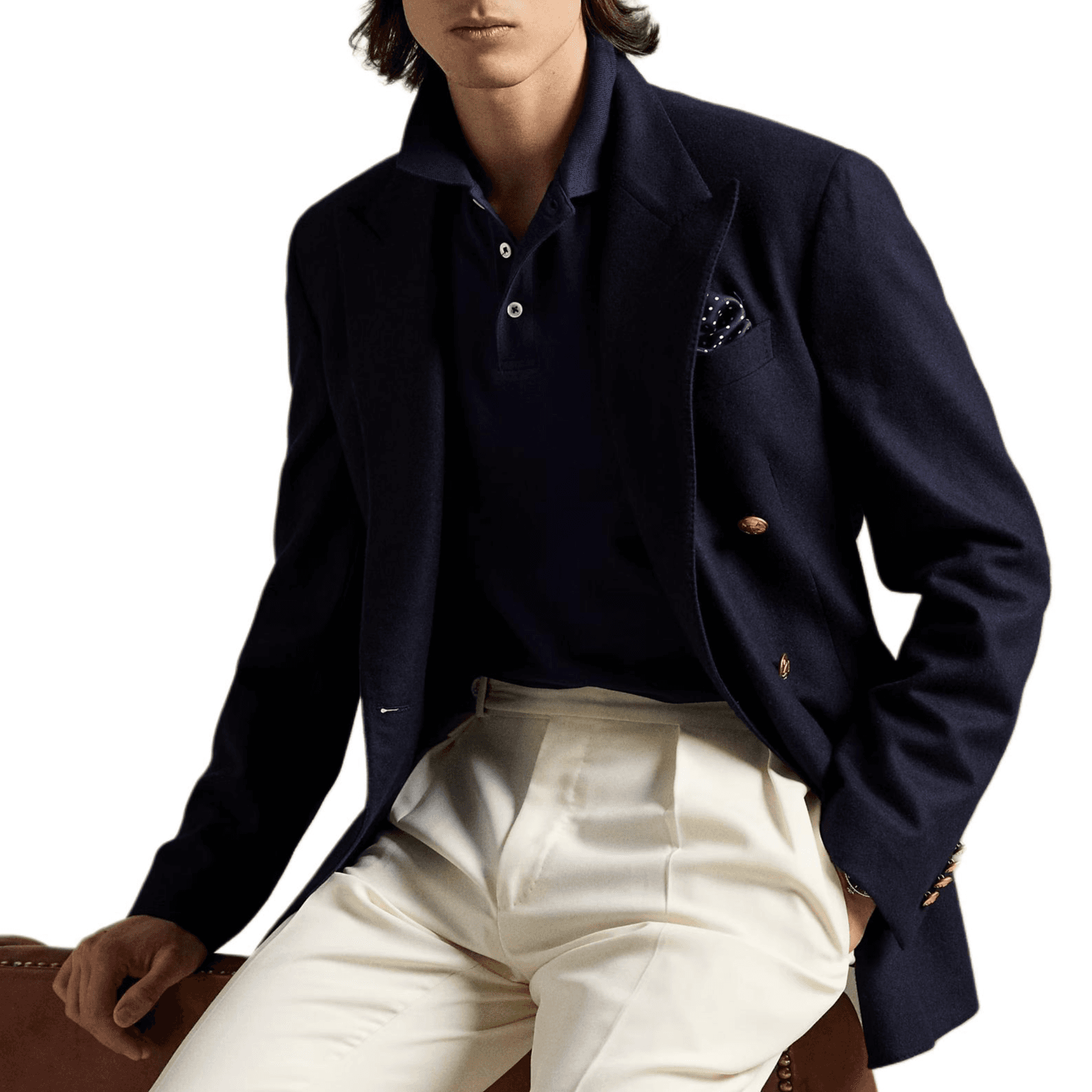 Поло Polo Ralph Lauren Поло Смешанная поставка Мужской Элегантный Морской синий - изображение 5