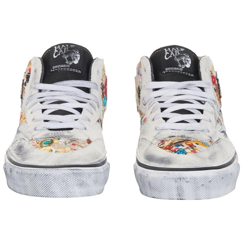 Кроссовки Vans X Supreme x Mike Kelley Half Cab Скейтборд Обувь Унисекс Белый - изображение 3