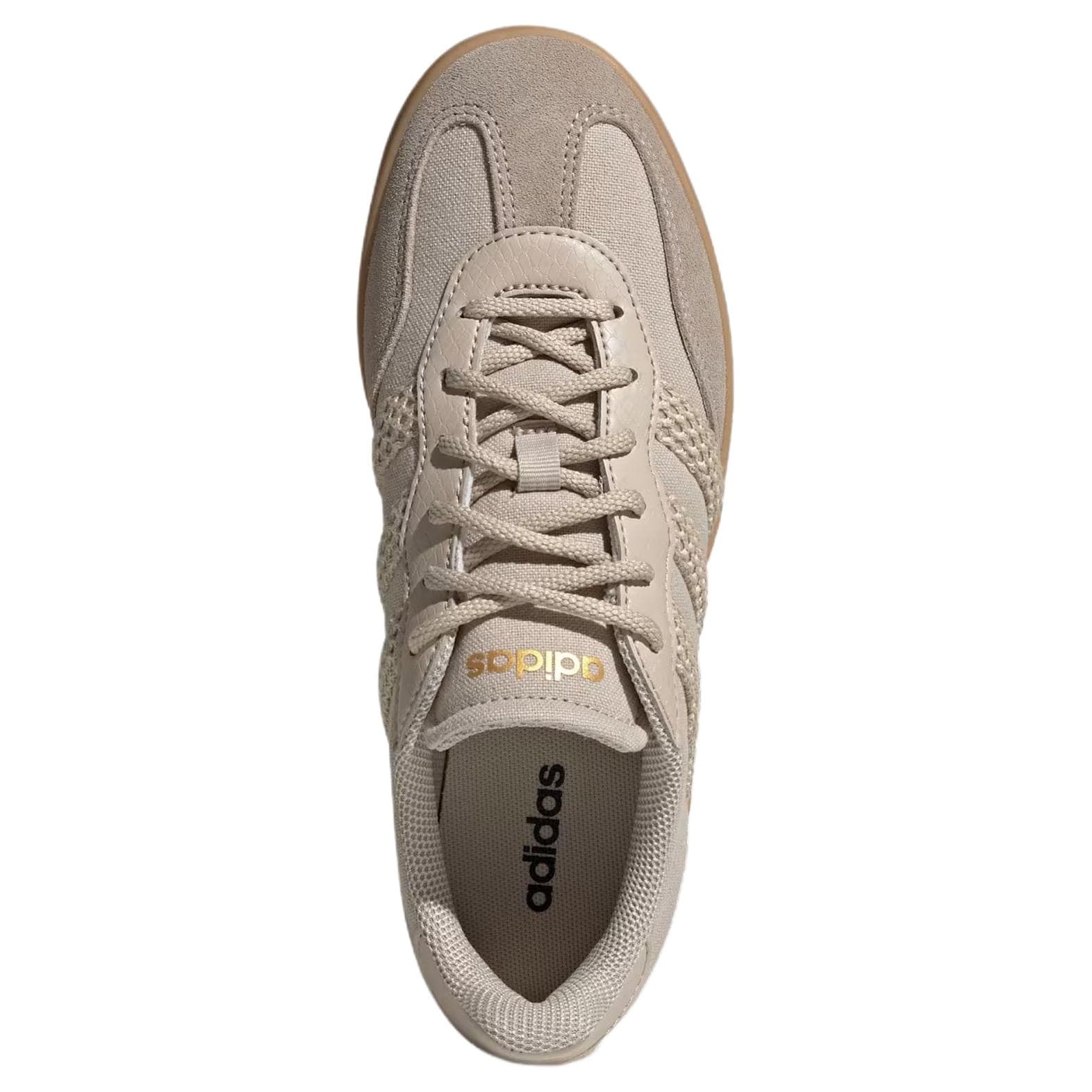 Кроссовки Adidas BARREDA Кеды немецкой армии (GAT) Low Топ Светло-серый Бежевый Женские - изображение 5