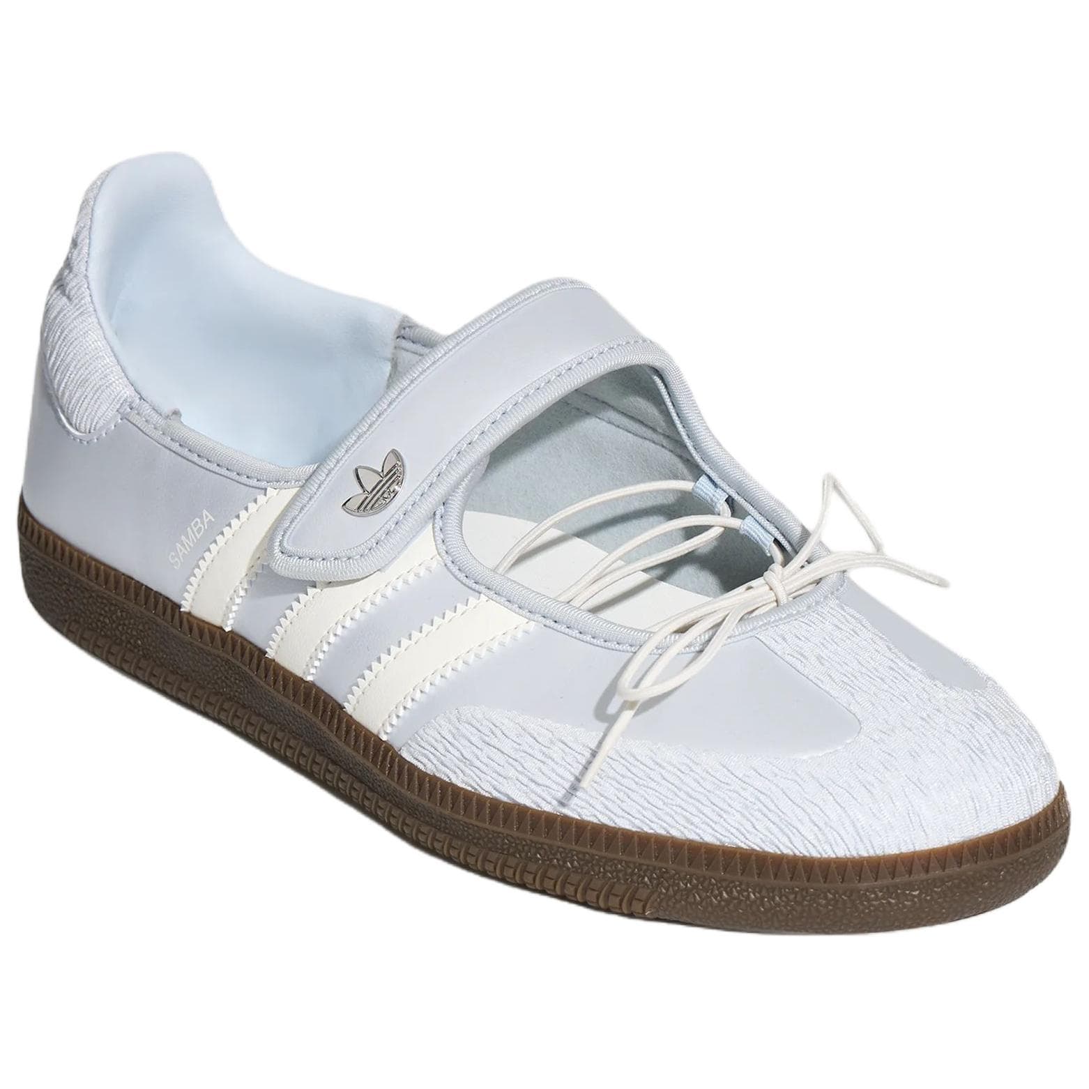 Adidas Originals Samba Jane Туфли Мэри Джейн Светло-синие Ярко-белые Женские - изображение 3
