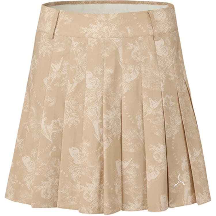 Юбка LI NING 1990 Starfish Brown Print Women's Casual Short Skirt - изображение 1