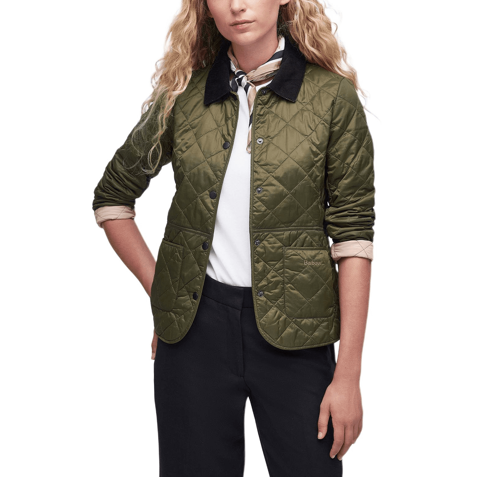 Куртка barbour Куртки Пальто Женские Оливковый - изображение 3
