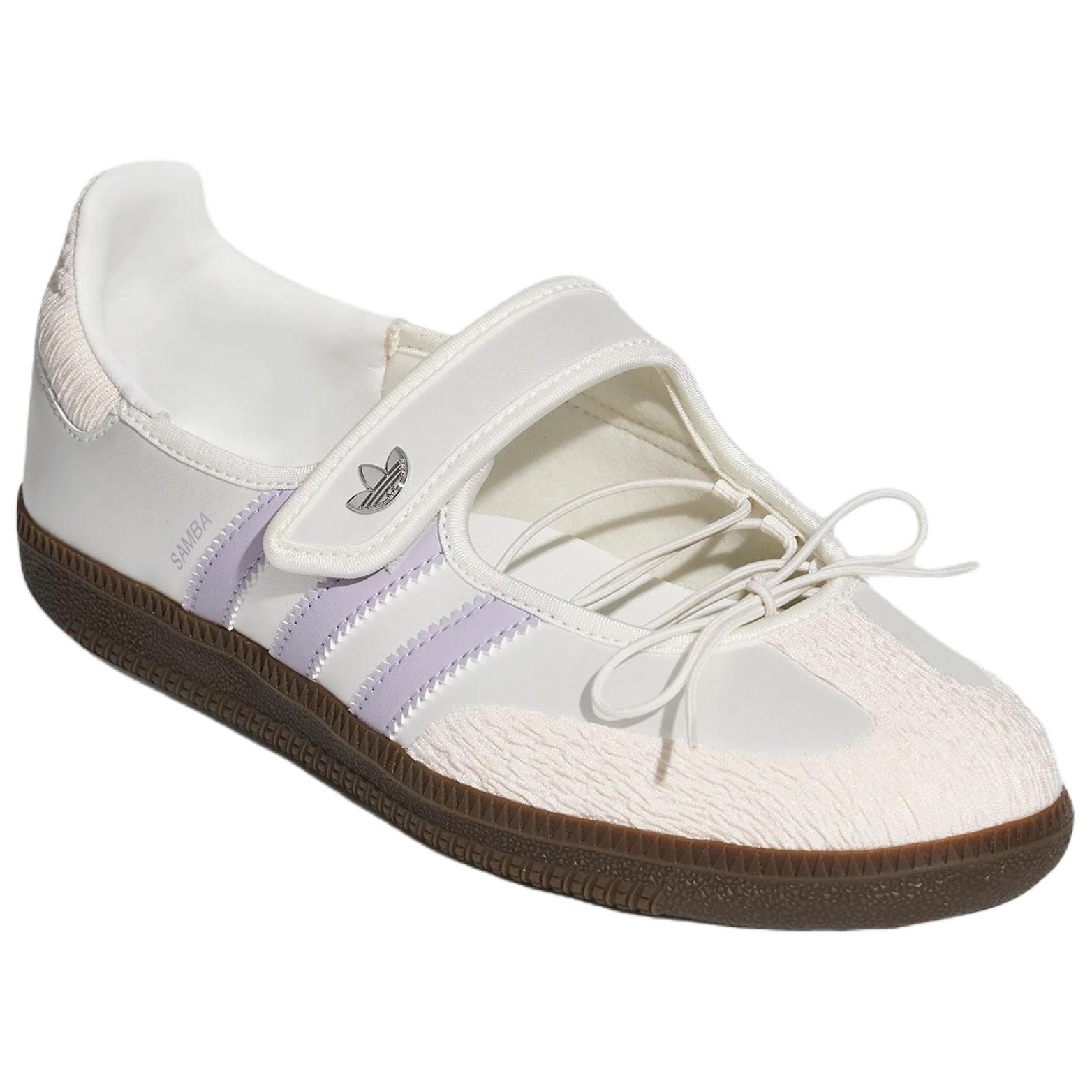 Adidas Originals Samba Jane Туфли Мэри Джейн Ярко-белый Светло-фиолетовый Женские - изображение 3