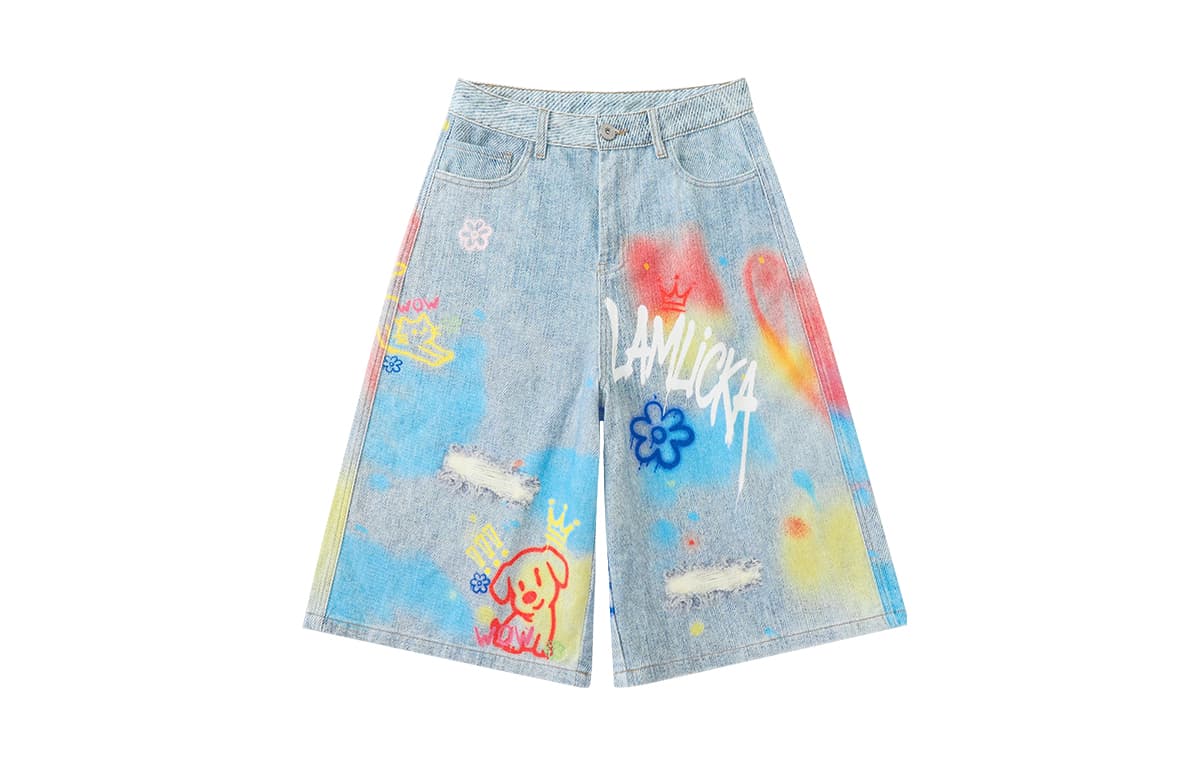Джинсовые шорты LAMLICKA Blue Unisex Джинсовые шорты - изображение 1