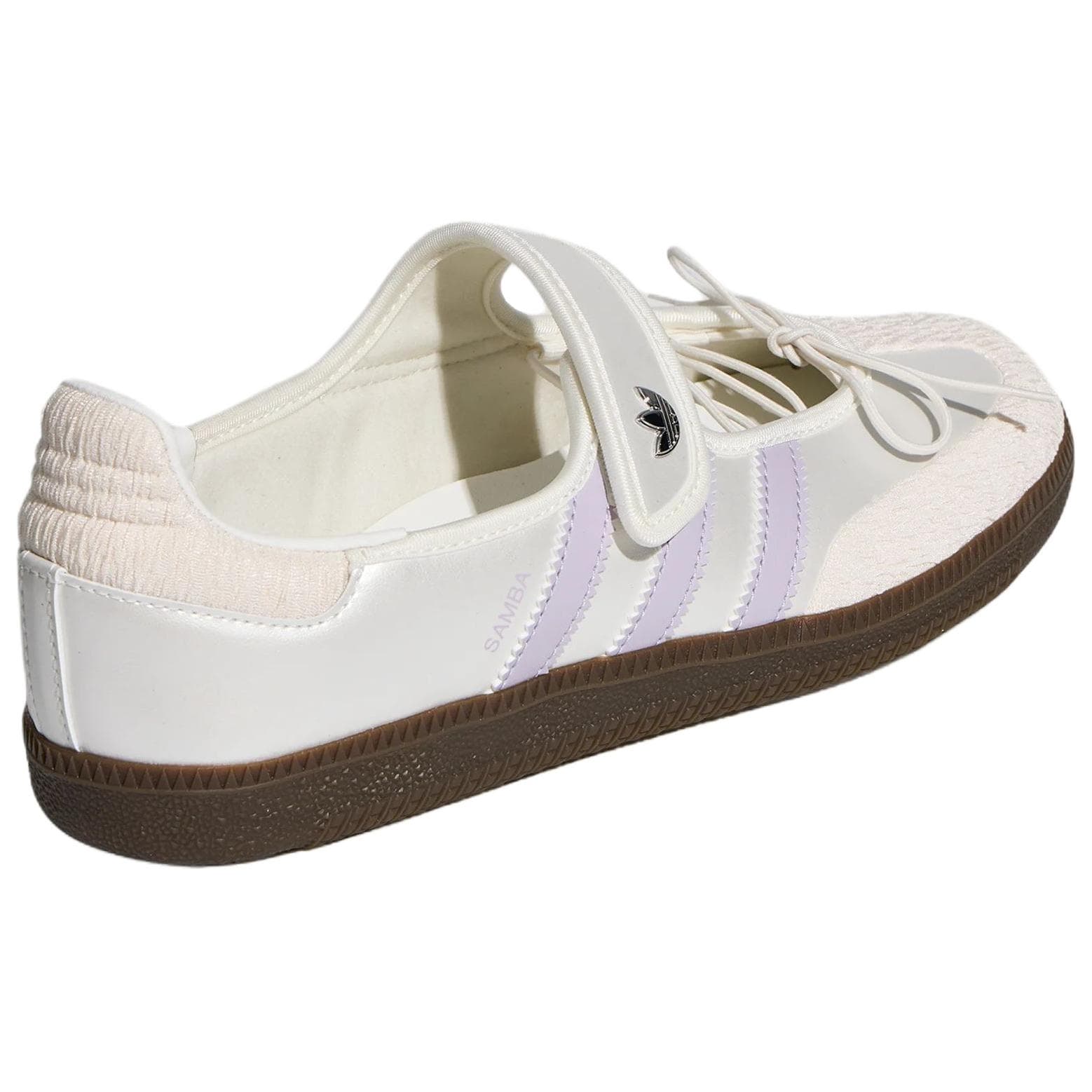 Adidas Originals Samba Jane Туфли Мэри Джейн Ярко-белый Светло-фиолетовый Женские - изображение 4