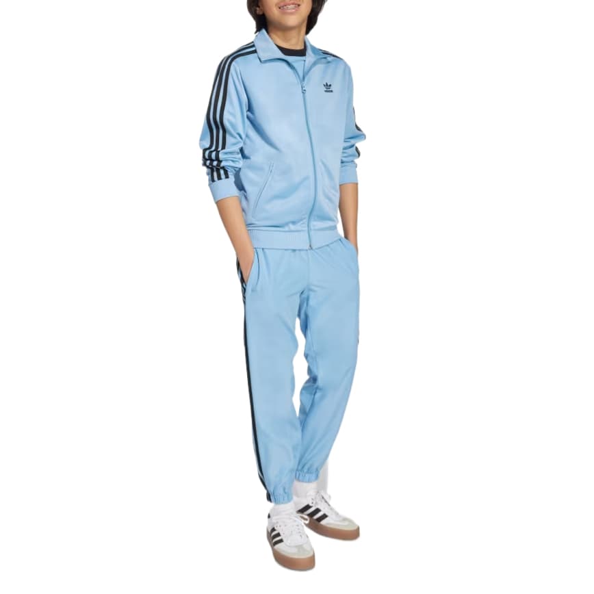 Adidas Originals ADICOLOR FIREBIRD Серый Синий Детские Куртки - изображение 4