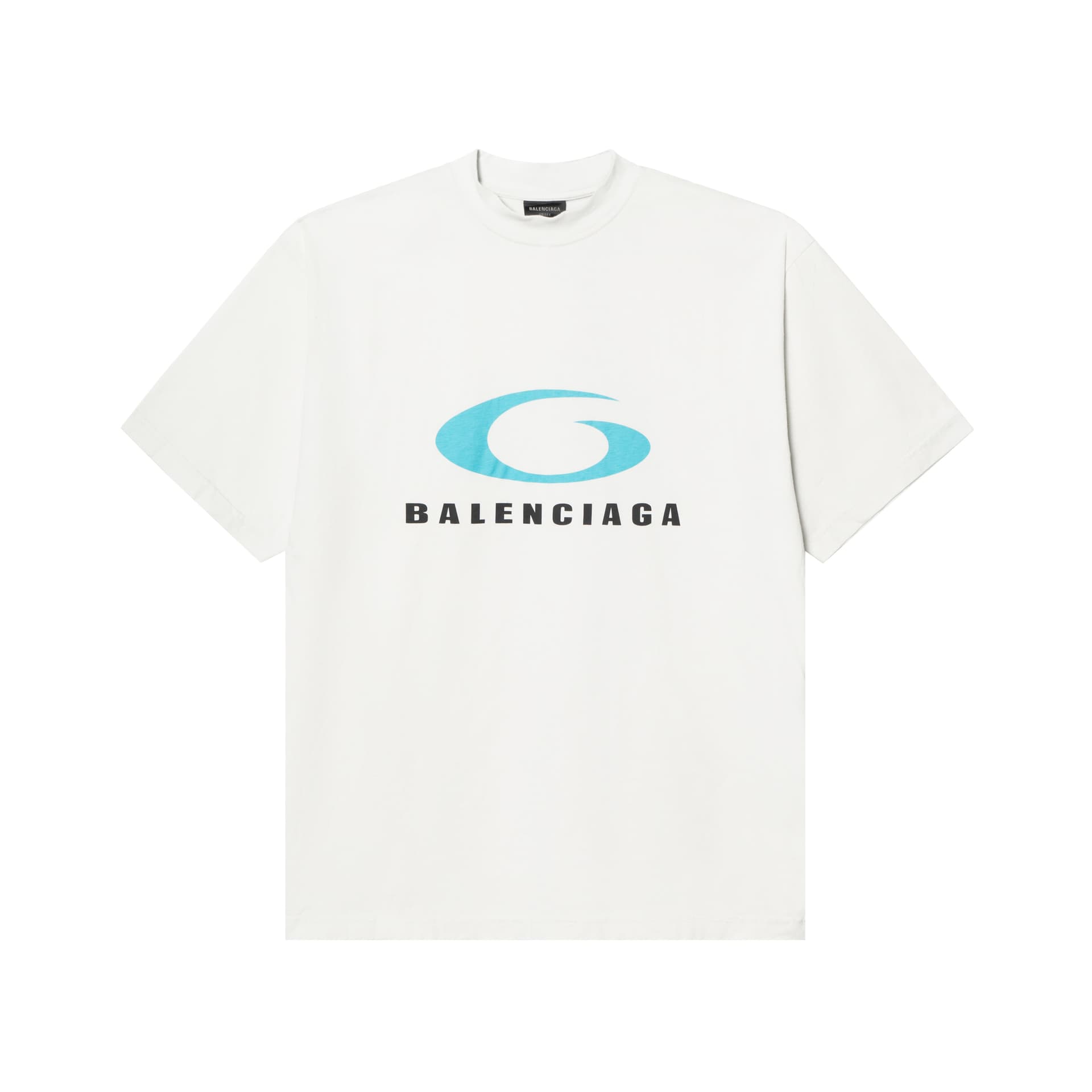 Футболка Balenciaga SS24 Logo Print T-Shirt White