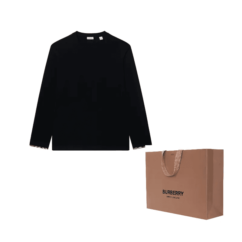 Кофта Burberry Checked Crewneck Long Sleeve Tee - изображение 3